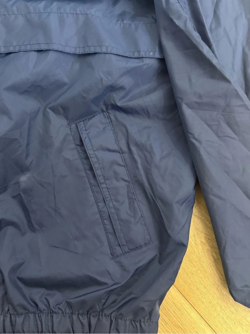 Vintage Top Gear Navy Windbreaker Jacket with Teal Collar
